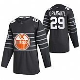 Oilers 29 Leon Draisaitl Gray 2020 NHL All-Star Game Adidas Jersey,baseball caps,new era cap wholesale,wholesale hats